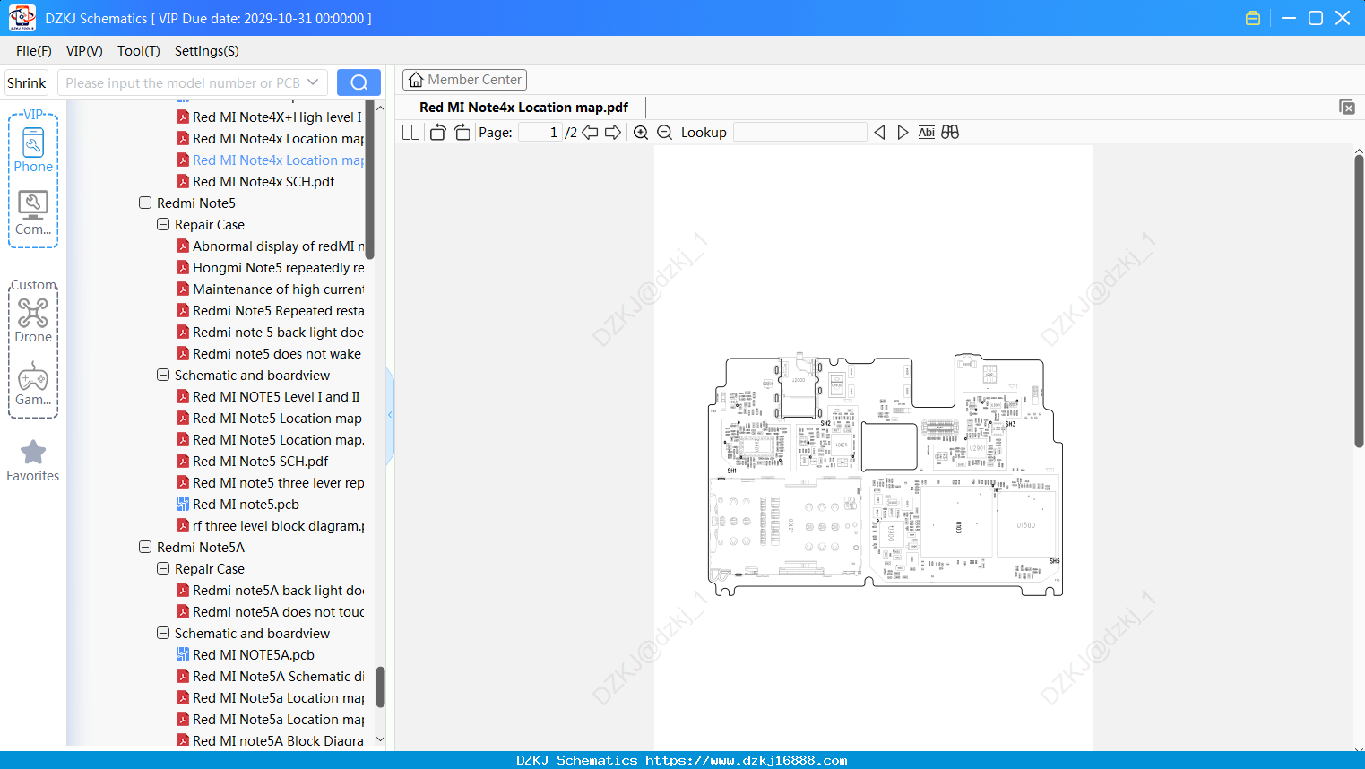 Redmi Note4x Location Map